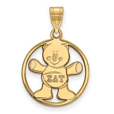 Sigma Delta Tau Small Circle Pendant Gold-plated Silver GP041SDT, MPN: GP041SDT, 886774941639