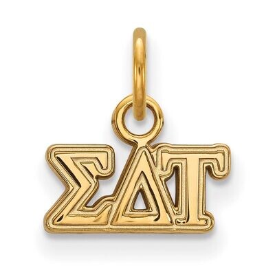 Sigma Delta Tau Extra Small Pendant Gold-plated Silver GP001SDT, MPN: GP001SDT, 886774890685