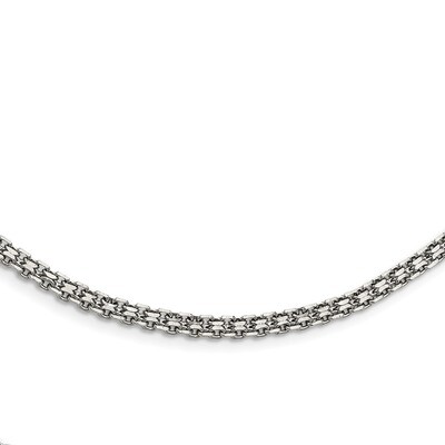 3.10mm Bismark Chain Stainless Steel Polished SRN1885 by Chisel, MPN: SRN1885, 886774436142