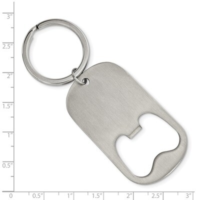 Functional Bottle Opener Key Chain Stainless Steel Brushed SRK146, MPN: SRK146, 191101054976