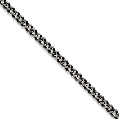 7.50mm Oxidized Curb Chain - Stainless Steel SRN1611 by Chisel, MPN: SRN1611, 886774435701