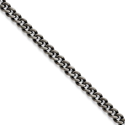 9.25mm Oxidized Curb Chain - Stainless Steel SRN1612 by Chisel, MPN: SRN1612, 886774435763