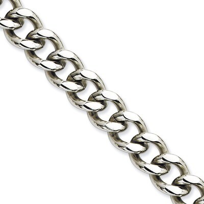 11.50mm 22 Inch Curb Chain - Stainless Steel SRN692 by Chisel, MPN: SRN692, 886774043555