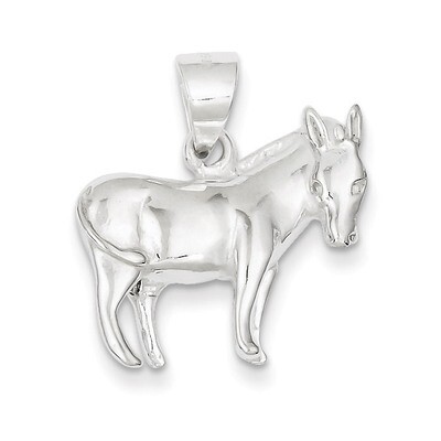 Donkey Pendant Sterling Silver QC4127, MPN: QC4127, 883957909721