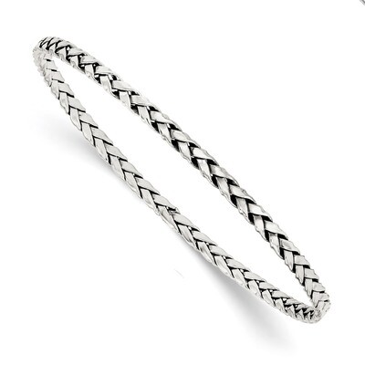 3.5mm Slip-on Bangle Sterling Silver Antiqued QB923, MPN: QB923, 886774749051
