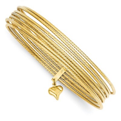 Slip On 7 Bangles 14k Gold DB531, MPN: DB531, 883957899947
