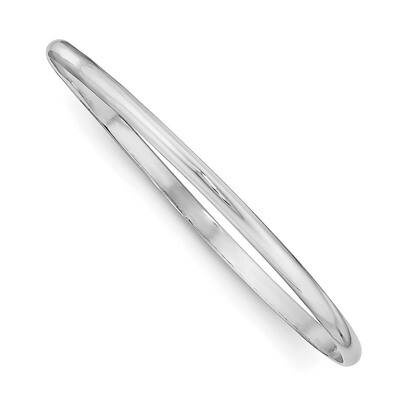 Slip-On Child&#39;S Bangle Sterling Silver Rhodium-plated Polished QB850, MPN: QB850, 191101388798