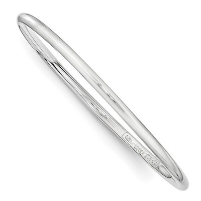 Slip-On Child&#39;S Bangle Sterling Silver Rhodium-plated Polished QB842, MPN: QB842, 191101390708
