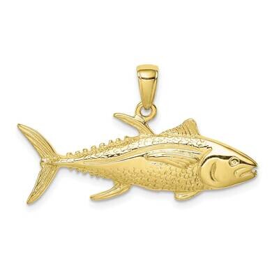 Yellowfin Tuna Fish Pendant 10k Gold 10D4144, MPN: 10D4144,