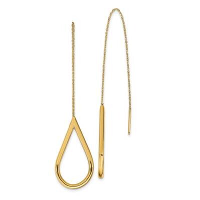 Leslie&#39;s Threader Earrings 14k Gold Polished HB-LE1971, MPN: LE1971, 191101978661