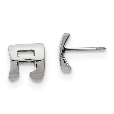 Music Note Post Earrings Stainless Steel Polished SRE1171 by Chisel, MPN: SRE1171, 191101076664