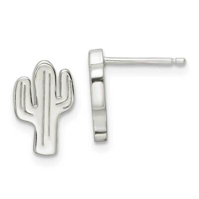 Cactus Post Earrings Sterling Silver Polished QE16550, MPN: QE16550, 196904167090