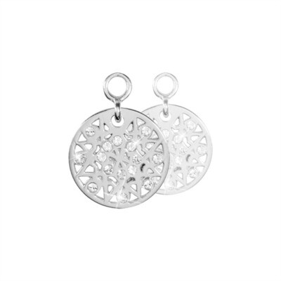 Nikki Lissoni Sixteen Diamonds 2 Pieces Silver-Plated 14mm Earrings EAC2048S, MPN: EAC2048S, 871881…