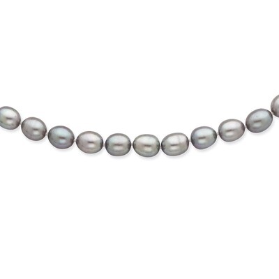 8-9mm Grey Cultured Pearl Necklace 14k White Gold XF415-20, MPN: XF415-20, 883957376790