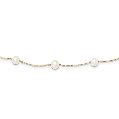 5.5-6.5mm Cultured Pearl Necklace 16 Inch 14k Gold PR56-16, MPN: PR56-16, 191101180927