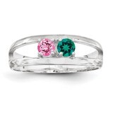 2 Birthstones Mother&#39;s Ring Sterling Silver XMR7/2SS, MPN: XMR7/2SS, 883957869360