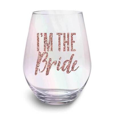 I&#39;m The Bride Stemless Wine Glass GM24874, MPN: GM24874, 657284941910