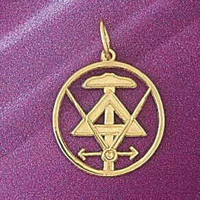 Dazzlers Jewelry Mathematics Pendant Necklace Charm Bracelet in Yellow, White or Rose Gold 6293, MP…