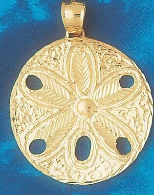 Dazzlers Jewelry Sand Dollar Sea urchins Pendant Necklace Charm Bracelet in Yellow, White or Rose G…
