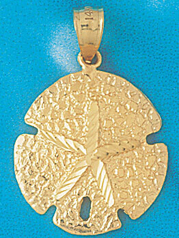 Dazzlers Jewelry Sand Dollar Sea urchins Pendant Necklace Charm Bracelet in Yellow, White or Rose G…