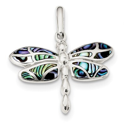 Abalone Dragonfly Pendant Sterling Silver QP5015, MPN: QP5015, 886774124865
