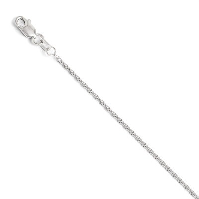 Leslie&#39;s Diamond-cut Pendant Rope Chain 24 Inch - 10k White Gold HB-5187-24, MPN: 5187-24, 88677499…