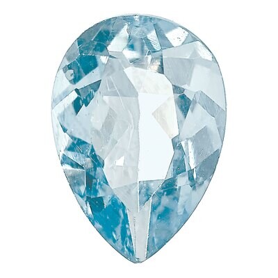 Aquamarine 6X4mm Pear A Quality Gemstone AQ-0604-PSF-A, MPN: AQ-0604-PSF-A,