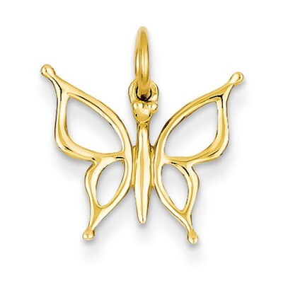 Butterfly Charm 14k Gold XAC139, MPN: XAC139, 886774122045