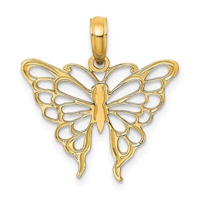 Butterfly Charm 14k Gold K6537, MPN: K6537, 637218044016