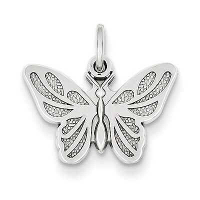 Butterfly Charm 14k White Gold WCH81, MPN: WCH81, 883957342917