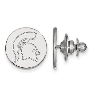 Michigan State University Lapel Pin 14k White Gold 4W052MIS, MPN: 4W052MIS, 886774851037