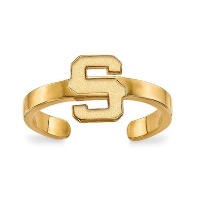 Michigan State University Toe Ring Gold-plated Silver GP029MIS, MPN: GP029MIS, 886774932651