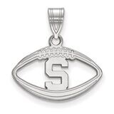 Michigan State University Pendant in Football Sterling Silver SS018MIS, MPN: SS018MIS, 886774690131