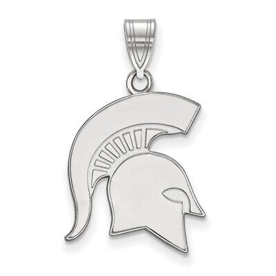 Michigan State University Large Pendant 10k White Gold 1W046MIS, MPN: 1W046MIS, 886774788920
