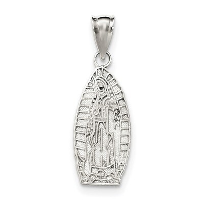 Religious Teardrop Pendant Sterling Silver Polished QC8368, MPN: QC8368, 191101360763