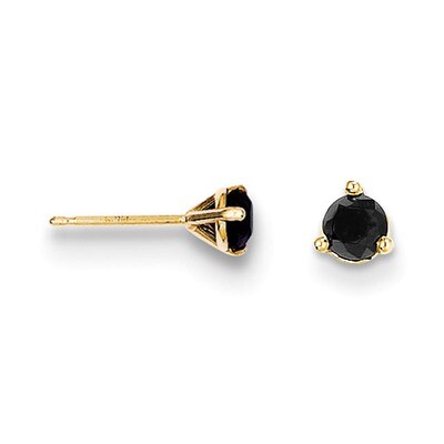 .50ct. Black Diamond Stud Earrings 14k Gold STBK-50, MPN: STBK-50, 883957411958