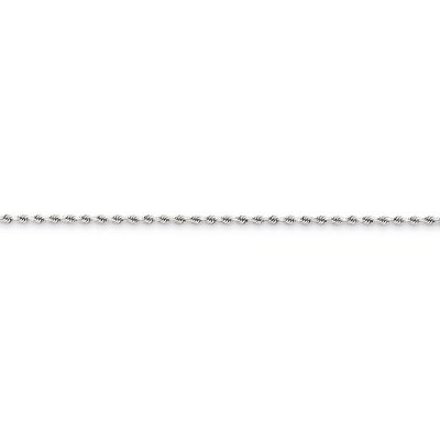 1.8mm Diamond-cut Rope Chain 14 Inch 14k White Gold 014W-14, MPN: 014W-14, 886774394084
