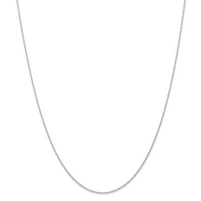 .95 mm Carded Cable Rope Chain 14 Inch 14k White Gold 8RW-14, MPN: 8RW-14, 883957165875