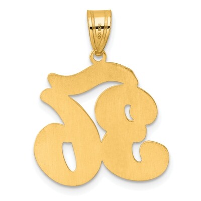 Script Number 36 Pendant 14k Gold Polished SCN36, MPN: SCN36, 196904078402