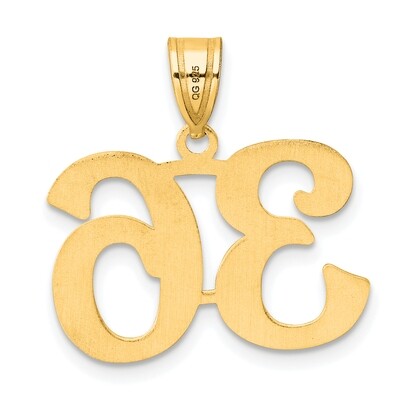 Number 36 Pendant 14k Gold Polished APN36, MPN: APN36, 196904080177