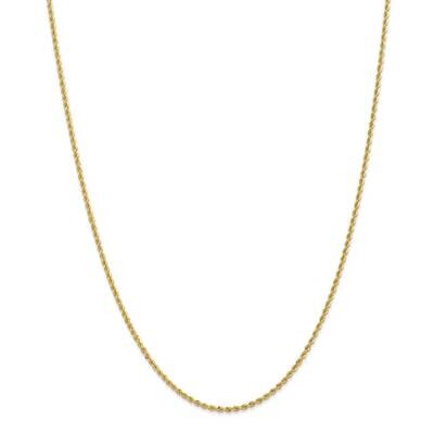 2mm Regular Rope Chain 36 Inch 14k Gold 014S-36, MPN: 014S-36, 883957165554
