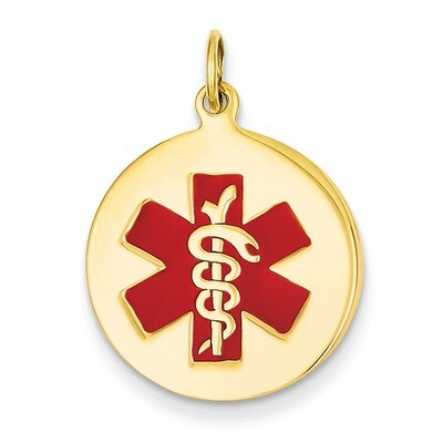 Medical Jewelry Pendant 14k Gold XM408, MPN: XM408, 883957139531