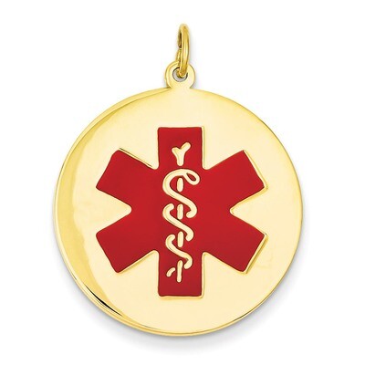 Medical Jewelry Pendant 14k Gold XM410, MPN: XM410, 883957139593
