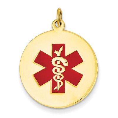 Medical Jewelry Pendant 14k Gold XM409, MPN: XM409, 883957139562