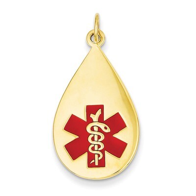 Medical Jewelry Pendant 14k Gold XM405, MPN: XM405, 883957139463