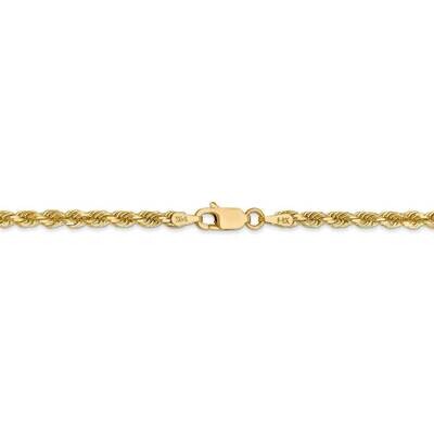 36 Inch 3.20mm Diamond-cut Rope with Lobster Clasp Chain 14k Yellow Gold 023L-36, MPN: 023L-36, 883…