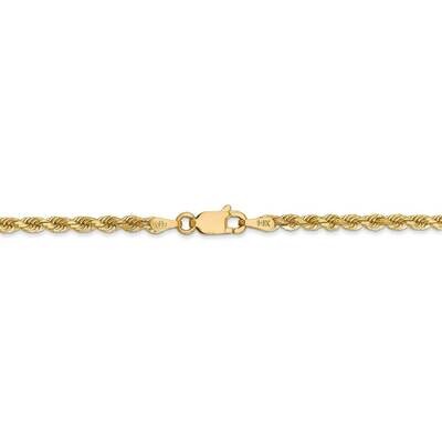 36 Inch 2.75mm Diamond-cut Rope with Lobster Clasp Chain 14k Yellow Gold 021L-36, MPN: 021L-36, 883…