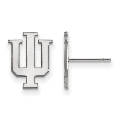 Indiana University Small Post Earring 14k White Gold 4W009IU, MPN: 4W009IU, 886774836607