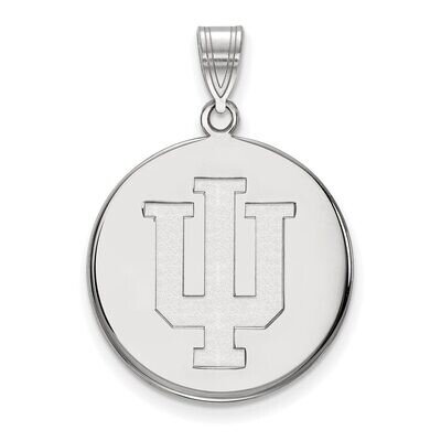 Indiana University Large Disc Pendant Sterling Silver SS039IU, MPN: SS039IU, 886774685960