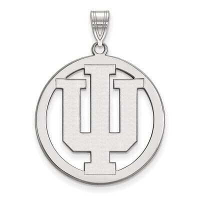 Indiana University L Pendant in Circle Sterling Silver SS032IU, MPN: SS032IU, 886774686158